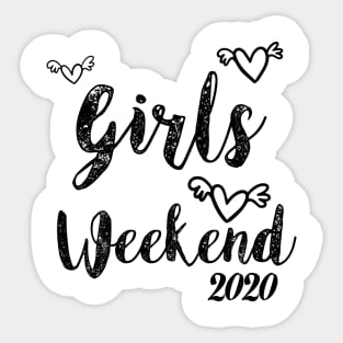 Girls Trip Cute Girls Weekend 2020 Mask Girls Trip 2020 Mask girls weekend trips Sticker